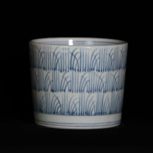 画像をギャラリービューアに読み込む, 染付(そめつけ)蕎麦猪口(そばちょこ)-田植え(たうえ)-