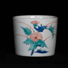 画像をギャラリービューアに読み込む, 錦(にしき)蕎麦猪口(そばちょこ)-薊文(あざみ)ー