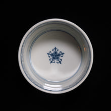 画像をギャラリービューアに読み込む, 染付(そめつけ)蕎麦猪口(そばちょこ)-六方朝顔(ろっぽう あさがお)