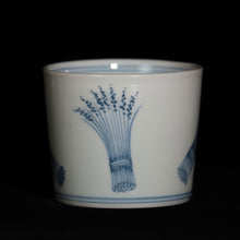画像をギャラリービューアに読み込む, 染付(そめつけ)蕎麦猪口(そばちょこ)-稲束(いなたば)