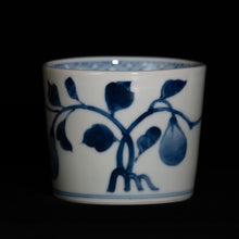 画像をギャラリービューアに読み込む, 染付(そめつけ)蕎麦猪口(そばちょこ)-茄子(なす)