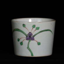 画像をギャラリービューアに読み込む, 錦(にしき)蕎麦猪口(そばちょこ)-露草文(つゆくさ)