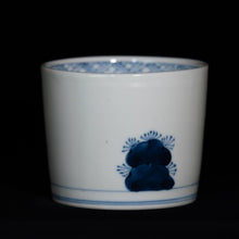 画像をギャラリービューアに読み込む, 染付(そめつけ)蕎麦猪口(そばちょこ)-蟋蟀(こおろぎ)