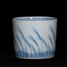 画像をギャラリービューアに読み込む, 染付(そめつけ)蕎麦猪口(そばちょこ)-薄文(すすき)