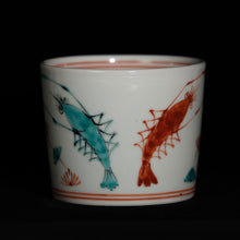 画像をギャラリービューアに読み込む, 錦(にしき)蕎麦猪口(そばちょこ)-双海老(そうえび)