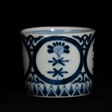 画像をギャラリービューアに読み込む, 染付(そめつけ)蕎麦猪口(そばちょこ)-間取芙蓉手(まどりふようで)