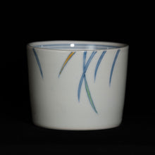 画像をギャラリービューアに読み込む, 染錦(そめにしき)蕎麦猪口(そばちょこ)-蜻蛉(とんぼ)