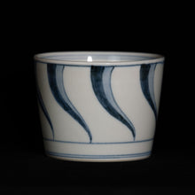 画像をギャラリービューアに読み込む, 染付(そめつけ)蕎麦猪口(そばちょこ)-捻子花文(ねじばな)-