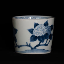 画像をギャラリービューアに読み込む, 染付(そめつけ)蕎麦猪口(そばちょこ)-紫陽花(あじさい)-