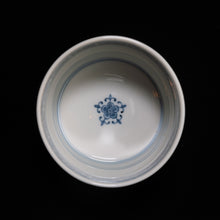 画像をギャラリービューアに読み込む, 染付(そめつけ)蕎麦猪口(そばちょこ)-市松薄文(いちまつ すすき)