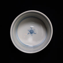 画像をギャラリービューアに読み込む, 染付(そめつけ)蕎麦猪口(そばちょこ)-連子菊花(れんこぎく)-