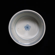 画像をギャラリービューアに読み込む, 染付(そめつけ)蕎麦猪口(そばちょこ)-桜に水車(さくらにすいしゃ)