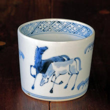 画像をギャラリービューアに読み込む, 染付(そめつけ)蕎麦猪口(そばちょこ)-群馬(ぐんば)