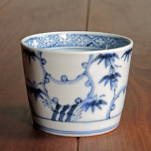 画像をギャラリービューアに読み込む, 染付(そめつけ)蕎麦猪口(そばちょこ)-笹盛雪(ささもりゆき)