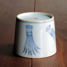 画像をギャラリービューアに読み込む, 染付(そめつけ)蕎麦猪口(そばちょこ)-稲束(いなたば)