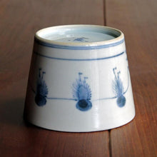 画像をギャラリービューアに読み込む, 染付(そめつけ)蕎麦猪口(そばちょこ)-舟曳(ふなひき)