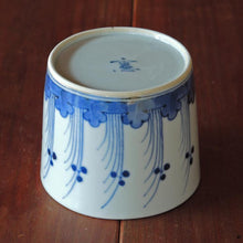 画像をギャラリービューアに読み込む, 染付(そめつけ)蕎麦猪口(そばちょこ)-草原に露(くさはらにつゆ)