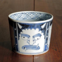 画像をギャラリービューアに読み込む, 染付(そめつけ)蕎麦猪口(そばちょこ)-福鬼(ふくおに)-