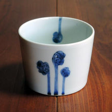 画像をギャラリービューアに読み込む, 染付(そめつけ)蕎麦猪口(そばちょこ)-蕨(わらび)-