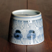 画像をギャラリービューアに読み込む, 染付(そめつけ)蕎麦猪口(そばちょこ)-田植え(たうえ)-