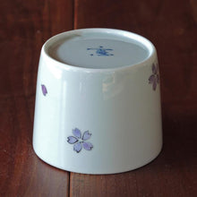 画像をギャラリービューアに読み込む, 錦(にしき)蕎麦猪口(そばちょこ)-桜散し文(さくらちらし)