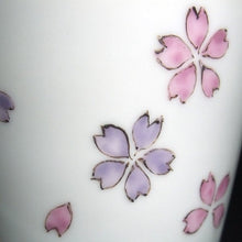 画像をギャラリービューアに読み込む, 錦(にしき)蕎麦猪口(そばちょこ)-桜散し文(さくらちらし)