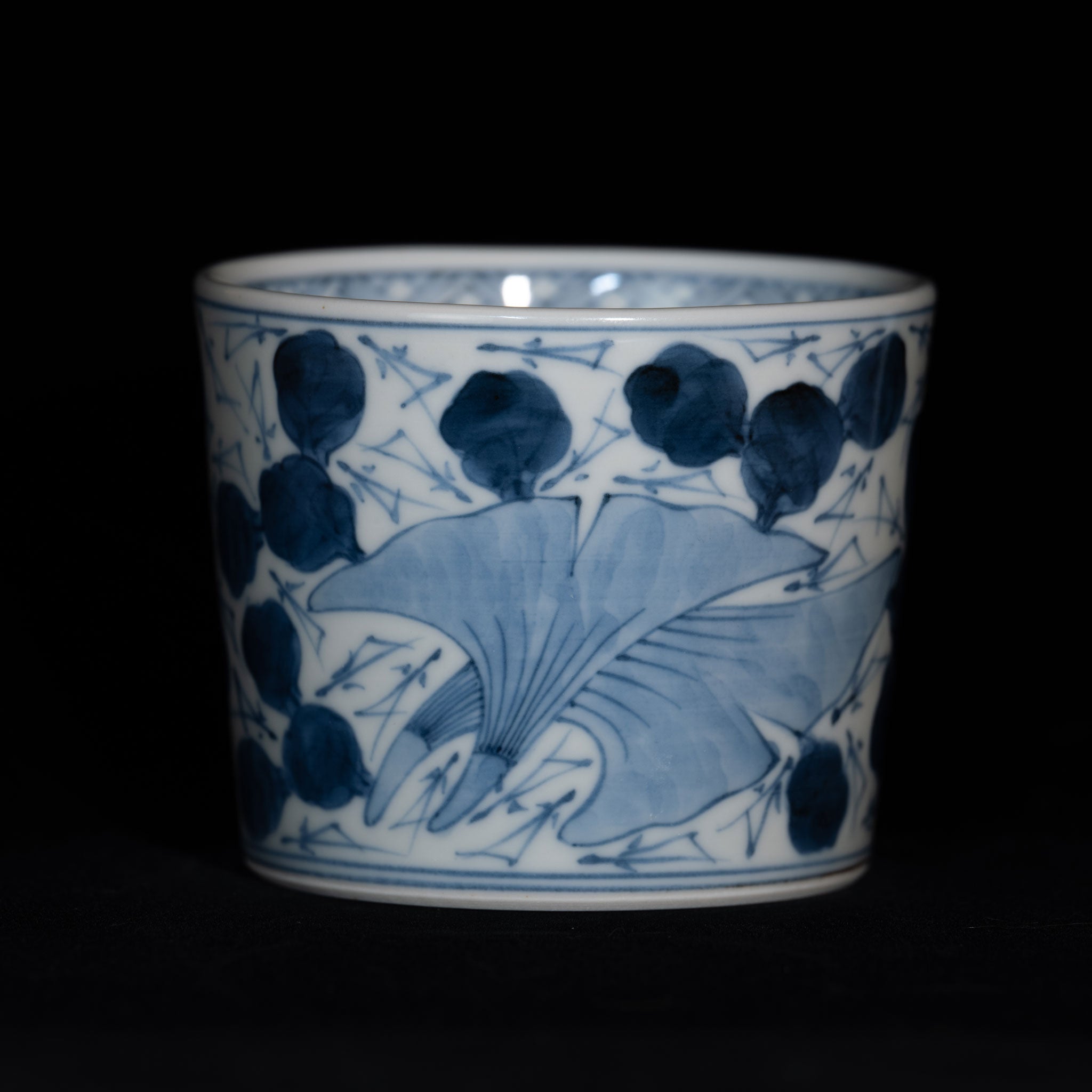 蕎麦猪口　染付　無傷完品　柿右衛門　藍柿右衛門　そばちょく　そばちょこ　藍九谷 蕎麦猪口 染付 無傷完品 柿右衛門 藍柿右衛門 そばちょく