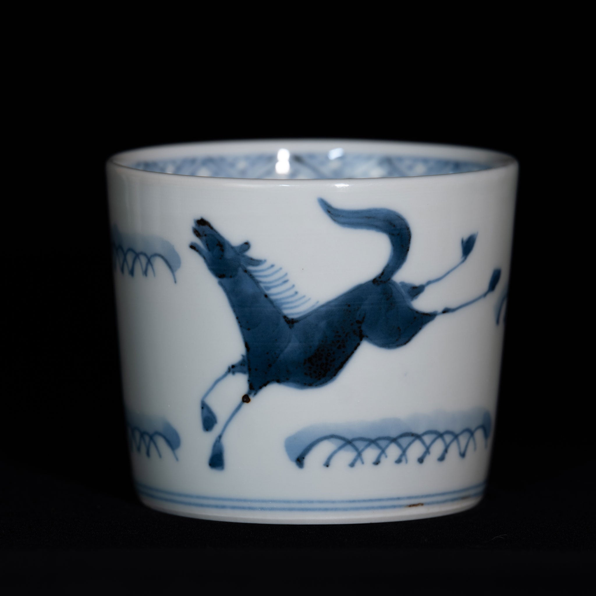 染付（そめつけ）蕎麦猪口（そばちょこ）－群馬（ぐんば） – 花祭窯